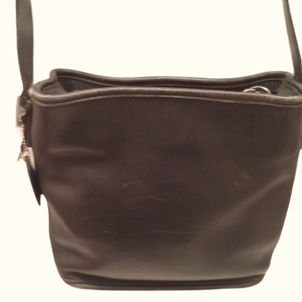 COACH vintage black leather legacy m bucket bag 6010 nickel hardware Costa Rica